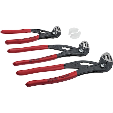 Nws Water Pump Plier Maxi MX 3 PC Set 7 in., 10 in. & 12 in. w/Plastic Jaws 744